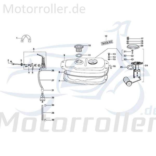 Benzinfilter Tank Motorroller Kreidler Rex 720135