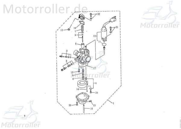 Feder Gasschieber Gasschieberfeder Rex Roller 25 50ccm 2Takt Motorroller.de 15x16 1E40QMB Scooter Ersatzteil Service Inpektion Direktimport