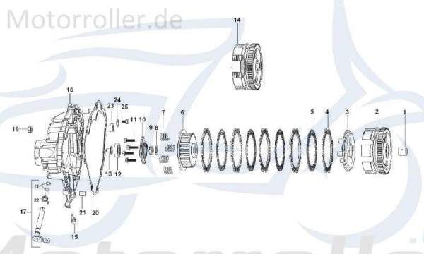 Spezialflanschschraube M6x22mm Kreidler Scooter Roller 721150 Motorroller.de 200ccm-4Takt LML Star 4 200 Schaltung STAR Deluxe 4S 200 Moped Ersatzteil