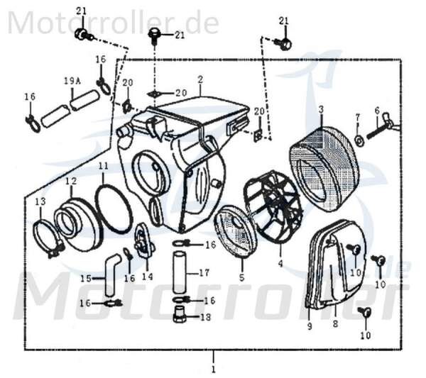 Luftfilter komplett Luftfilter-Komplex 89339