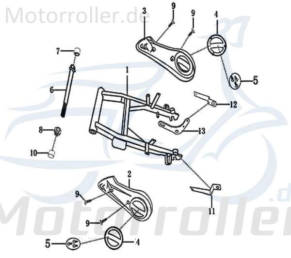 Rex E-Rex Schraube M6x12mm verzinkt 50ccm elektro 703700 Motorroller.de Bundschraube Maschinenschraube Flanschschraube Flansch-Schraube Bund-Schraube