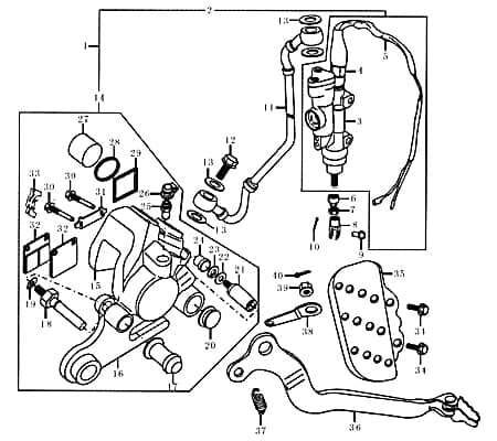 Unterlegscheibe Bremsanlage vorn Motorrad Ring 89014