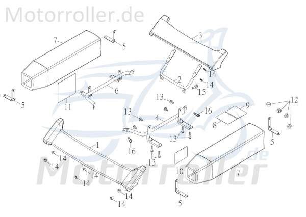 Kreidler F-Kart 170 Warnaufkleber 170ccm 4Takt 56575-GKO-00 Motorroller.de Warnhinweis Hinweisaufkleber Warnhinweisaufkleber 170ccm-4Takt Ersatzteil