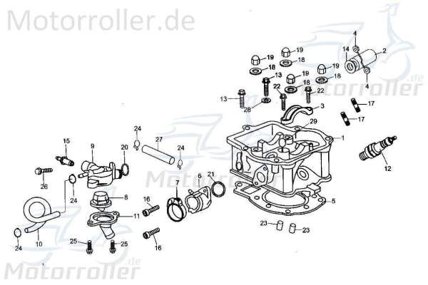 Schraube M6x18mm Innensechskant Tongjian Maschinenschraube 250ccm 4Takt Motorroller.de Innensechskantschraube Buggy