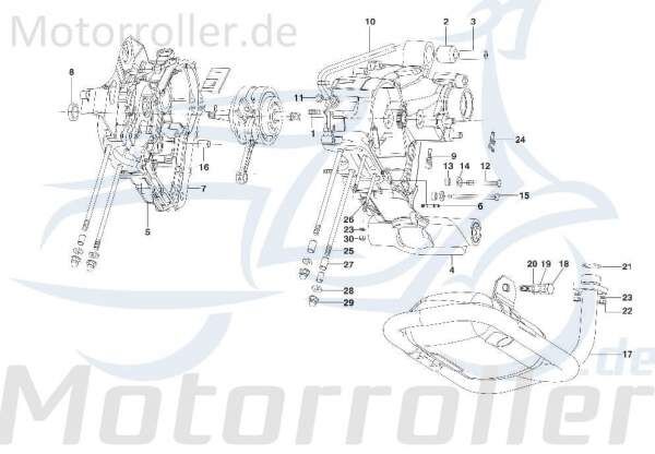 Schlauch Motorbelüftung 125ccm 4Takt Kreidler SF514-0181 Motorroller.de Gummischlauch Leitung Zuleitung Plastikschlauch Ableitung 125ccm-4Takt Scooter