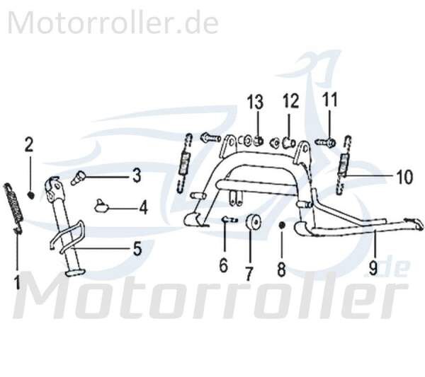 Schraube M10x1,25x35mm Jonway Insignio 250 DD Scooter 750402 Motorroller.de Bundschraube Maschinenschraube Flanschschraube Flansch-Schraube Kreidler