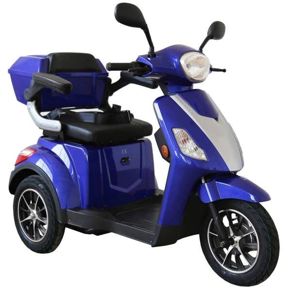 Elektroroller Scoody E3 Trike Y2 25 km/h blau Dreiradroller E-Roller E-Dreirad E-Scooter Seniorenroller Seniorenmobil E-Trike Handycaproller