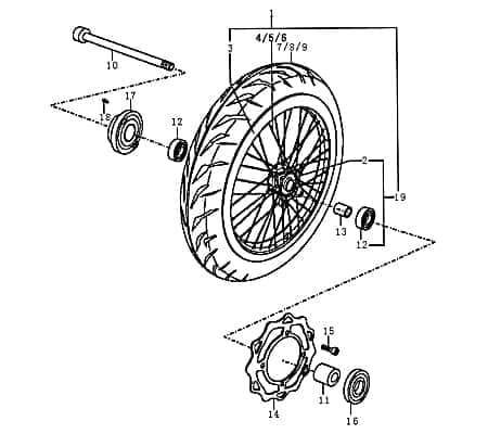 Tachometerantrieb Tachometerzahnrad 89779