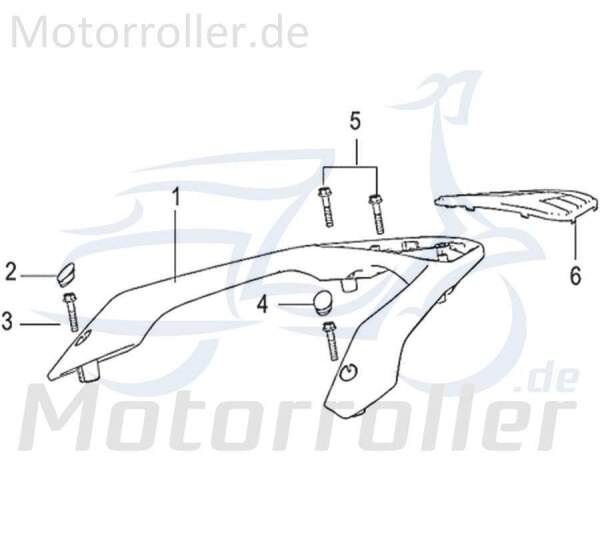 Abdeckkappe links (Gepäckträger) Motorroller 750464