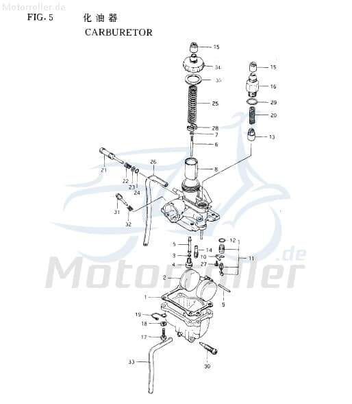 Eppella Eppelino 50 Gummidichtung 50ccm 2Takt 52M0000--12 Motorroller.de Gummiabdichtung Scooter Ersatzteil Service Inpektion Direktimport