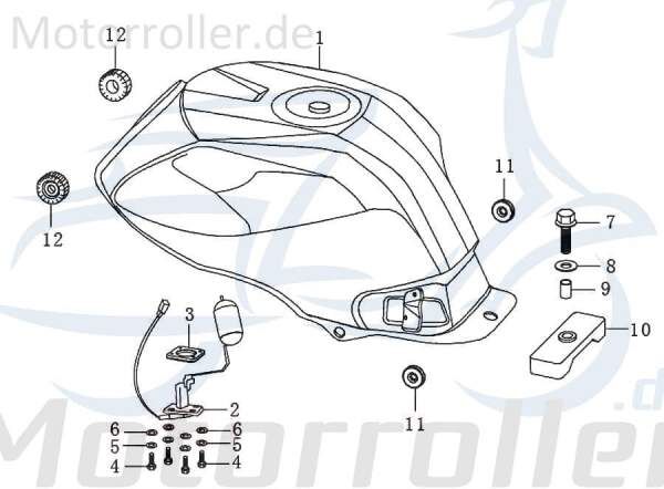 Abdichtung Kraftstofftank Motorroller Kreidler 91390