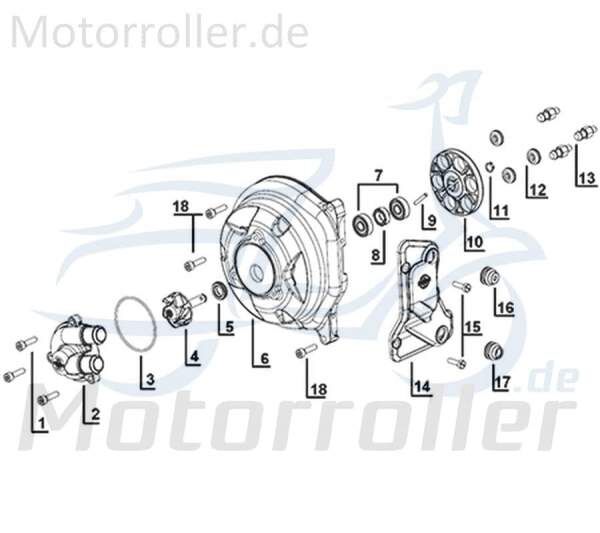 Kreidler Galactica 3.0 LC 50 DD Gummitülle unten 741438 Motorroller.de Gummibuchse Gummihülse 50ccm-2Takt Scooter