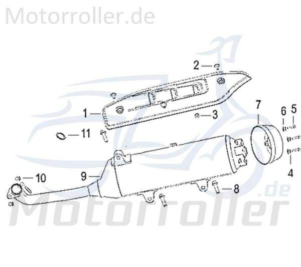 Schraube M6x20mm Jonway Insignio 250 DD Scooter Roller 750444 Motorroller.de Bundschraube Maschinenschraube Flanschschraube Flansch-Schraube Kreidler