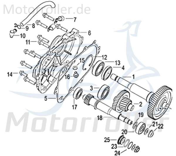 Jonway Insignio 250 DD Getriebeabdeckung Jonway Insignio 250 DD 229105000000 Motorroller.de Kupplungsdeckel Getriebegehäuse Gehäusedeckel Variodeckel