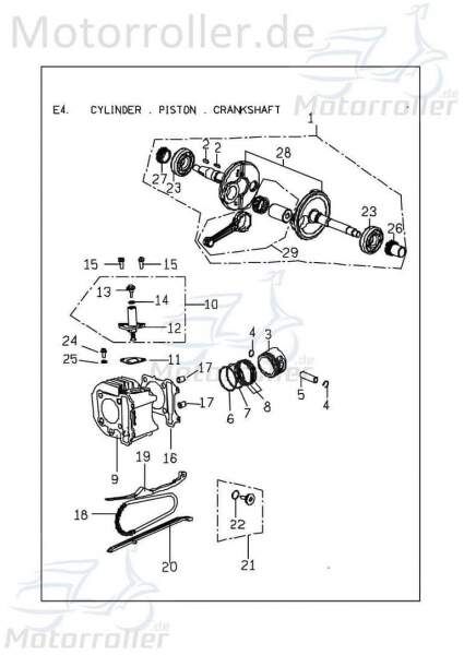 PGO Unterlegscheibe 6mm G-Max Distanzscheibe Distanzhalter 92140600011 Motorroller.de U-Scheibe Washer Beilagscheibe Ausgleichsscheibe Distanz-Scheibe