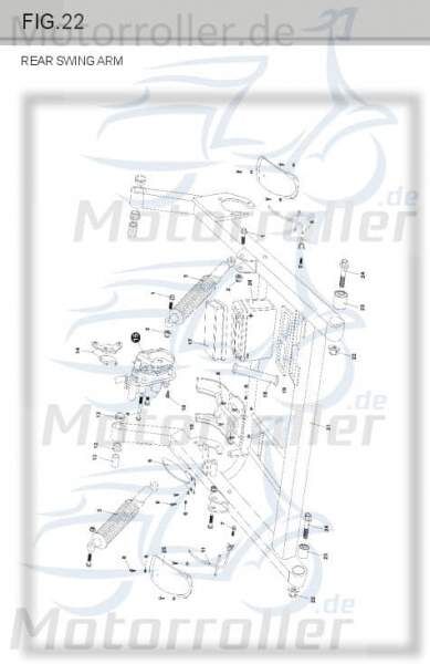 Bundmutter M8x15x100 Tongjian Sechskantmutter 150ccm 4Takt Motorroller.de Flanschmutter Sechskant-Mutter Flansch-Mutter Maschinenmutter Bund-Mutter