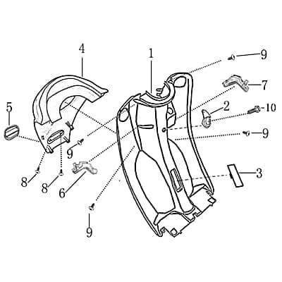 Rex RS Classic 50 Halter Befestigung 50ccm 4Takt 1010759-2 Motorroller.de Halterung Haltebügel Halteblech Halte-Blech Halte-Bügel 50ccm-4Takt Scooter