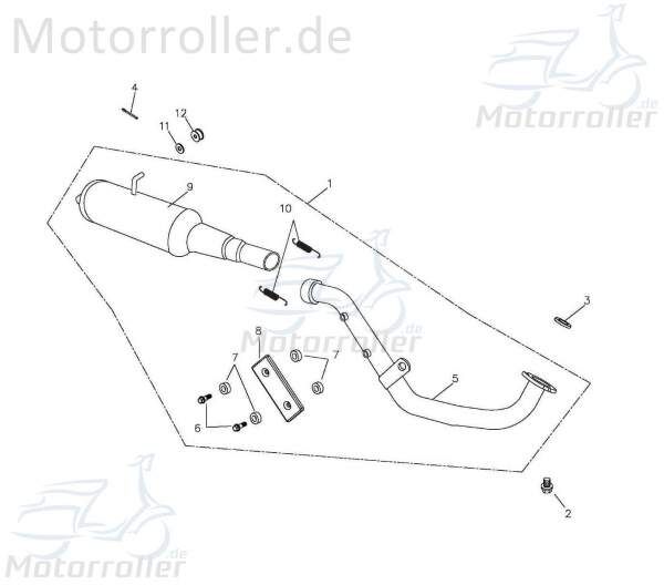 Aeon Cobra 50 Schraube Quad 50ccm 2Takt ABR-92001-06018-10B Motorroller.de M6x18mm mit Bund verzinkt Bundschraube Maschinenschraube Flanschschraube