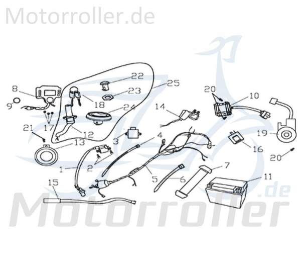 Kreidler Supermoto 125 WK1SM Geschwindigkeitssensor 125ccm 4Takt 730727 Motorroller.de 125ccm-4Takt Motorrad Moped Ersatzteil Service