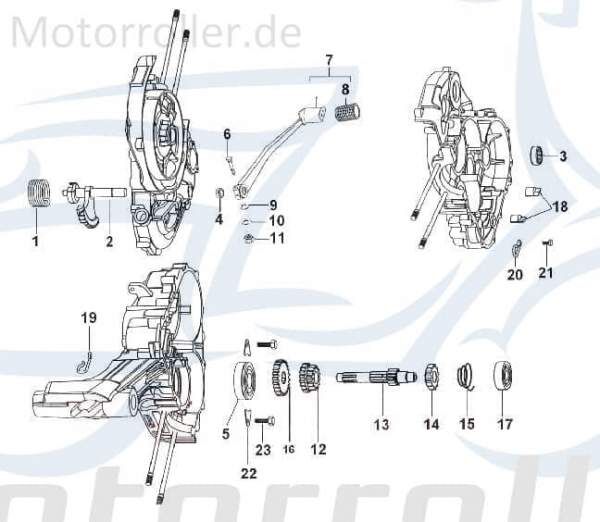 Kreidler STAR Deluxe 4S 200 Halter 200ccm 4Takt SF214-0164 Motorroller.de Bremszug Halterung Haltebügel Halteblech Halte-Blech Halte-Bügel Scooter LML