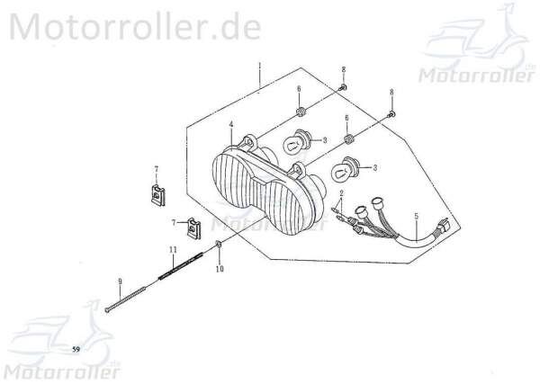 SMC Birne Standlicht 12V 5W Extra 50 T 50kmh 50ccm 2Takt Motorroller.de Glühbirne Leuchtmittel Halogen Strahler Halogenstrahler StandlichtBirne