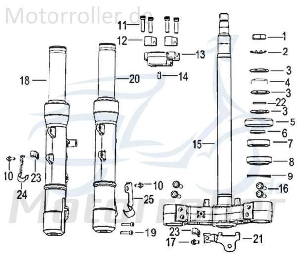 Gummischeibe Motorroller Kreidler Speedy 125 Rex 750217