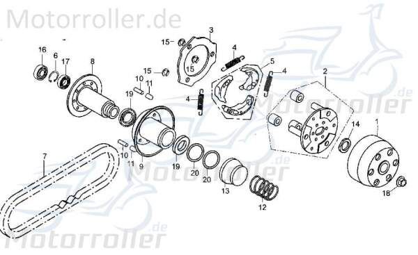 Kupplungsfeder Feder Kupplung Tongjian 172MM-052004