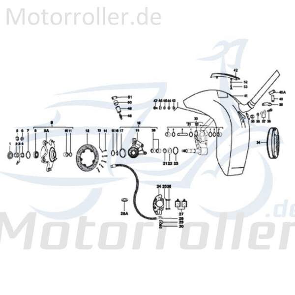 Kurzschwinge Kreidler Rex 720116 Motorroller.de