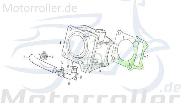 Daelim S-3 F.i. 125 Dichtung Zylinderfuß 125ccm 4Takt DAE-12191-SAB-0000 Motorroller.de Fußdichtung Zylinderdichtung ZylinderFußdichtung unten Scooter