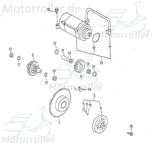 Rex Chopper 125 Sechskantschraube 150ccm 4Takt 96414-06028-B Motorroller.de Befestigung Halter Halterung Flachkopfschraube Sechskant-Schraube Motorrad