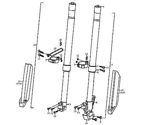 Haltemanschette Gabelholm Motorrad 89528