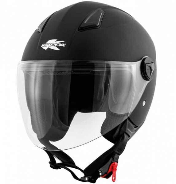 Jethelm Kappa "KV28 Miami" schwarz matt Größe 61/62/XL Rollerhelm Motorradhelm Schutzhelm