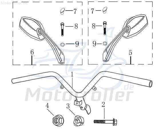 Lenkstange Lenker Lenkung AGM-MOTORS 1030804