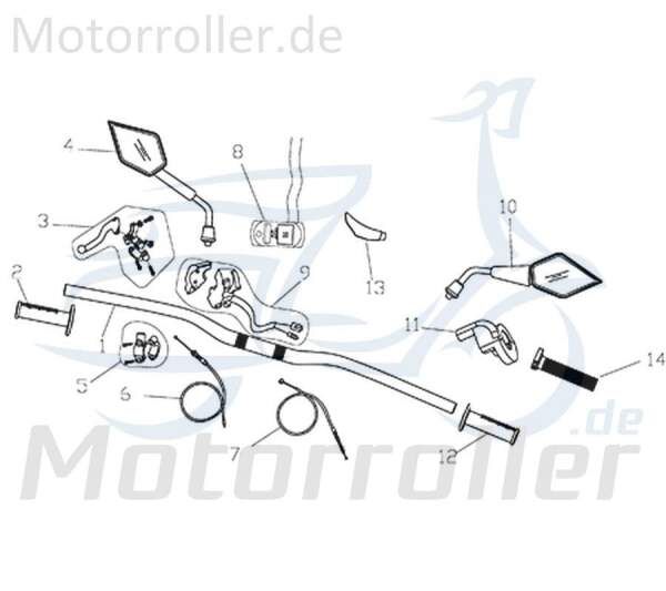 CPI Supermoto 125 Aufnahme 125ccm 4Takt Y9B-27800-20-00 Motorroller.de Halter Standard 125ccm-4Takt Motorrad Supermoto 250 DD Moped Ersatzteil