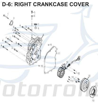 AEON Bundschraube Linksgewinde M8x18mm ATV 350ccm 4Takt Motorroller.de Maschinenschraube Flanschschraube Flansch-Schraube Maschinen-Schraube UTV