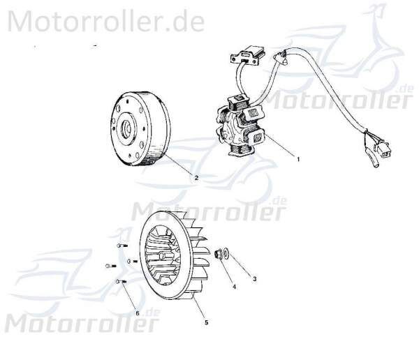 Bundmutter M12 Tongjian Strassenbuggy 150 II 150ccm 4Takt Motorroller.de Sechskantmutter Flanschmutter Sechskant-Mutter Flansch-Mutter Maschinenmutter