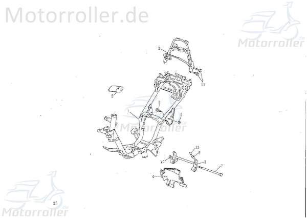 SMC Bundschraube M8x12mm Rex 50 Scooter Roller 50ccm 2Takt Motorroller.de Maschinenschraube Flanschschraube Flansch-Schraube Maschinen-Schraube