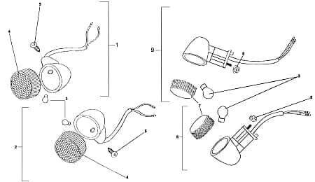 Blinker links Qingqi QM125T-10AB Blinklicht Scooter FIG23A-11 Motorroller.de Signalleuchte Blinkleuchte Fahrtrichtungsanzeiger Blinkleuchten Winker