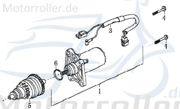 Sechskantschraube Rex RS450 Befestigung Halter 50ccm 4Takt Motorroller.de Halterung Flachkopfschraube Sechskant-Schraube Bundschraube Flanschschraube