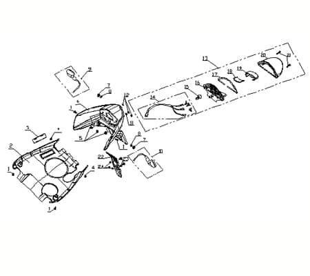 Blinker hinten links Kreidler Vabene 50 Blinklicht 730395 Motorroller.de Signalleuchte Blinkleuchte Fahrtrichtungsanzeiger Winker