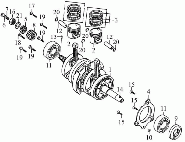 SMC Quad 250 Stift Kolben 4x4mm ATV 250ccm 4Takt 94510-40004 Motorroller.de Passstift Nietstift Pass-Stift Minarelli liegend Quad 150 UTV Ersatzteil