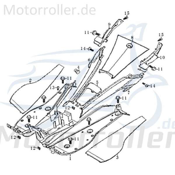 Gummimatte rechts Fussbrett Motorrad 83596