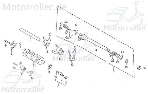 Feder Schaltwelle Quad SMC 170 Schwingungsdämpfer 98473