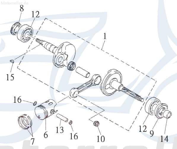 Simmerring Kurbelwelle links 20x30x6 CQJ-15213G02F000