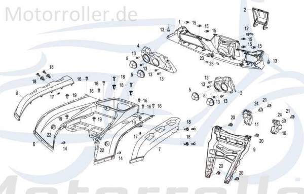 SMC Blechschraube 4.2x16mm CFMOTO Kreuzschraube B05074201605 Motorroller.de Kreuzschlitzschraube Blech-Schraube Treibschraube 125ccm-4Takt Quad ATV