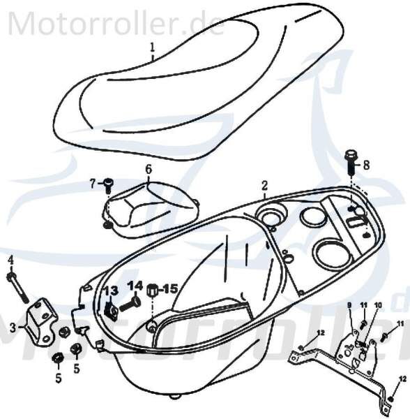 Feder Sitzbank Motorrad Kreidler Florett RMC Rex 87734