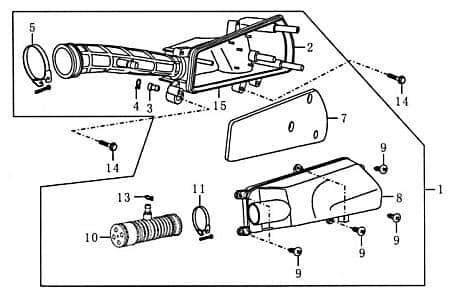 Klammer Clip Halter FIG12-13 Motorroller.de