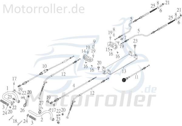 Kreidler F-Kart 170 Kabel Choke 170ccm 4Takt 61720-MUS-00 Motorroller.de Stromkabel Stromleitung Elektrokabel Elektroleitung Elektro-Kabel Strom-Kabel