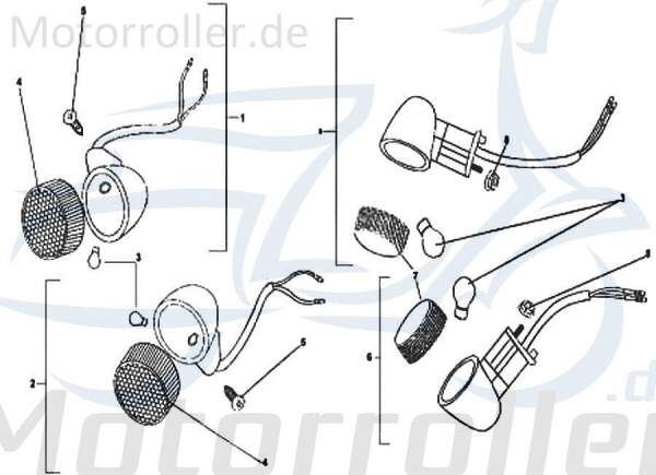 Bundmutter Rex RS700 Sechskantmutter Roller 50ccm 4Takt Motorroller.de Flanschmutter Sechskant-Mutter Flansch-Mutter Maschinenmutter Maschinen-Mutter