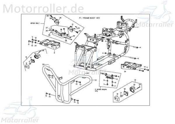 Trittbrett rechts oder links schwarz (60) X04215116001